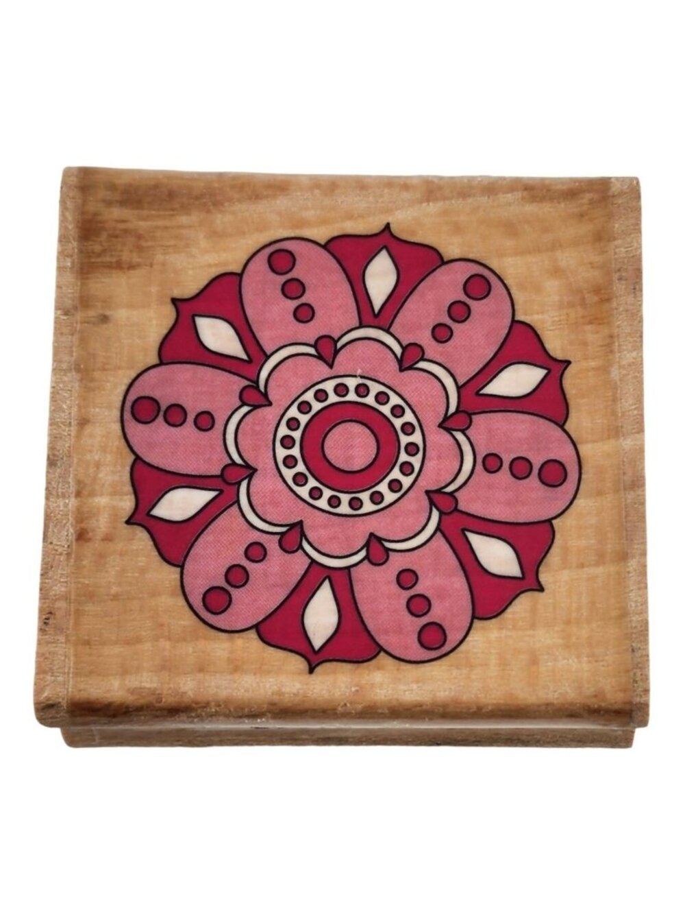2010 Katie & Co. Hampton Art Studio G Mandala Design Rubber Stamp Slightly Used
